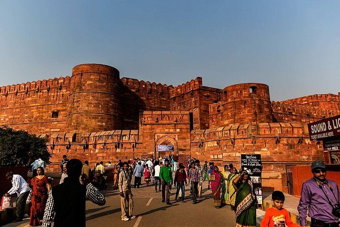 Sunrise at the Taj Mahal & Agra Fort Private Experience - Tickets, Golf Carts, Shoe Covers, and Money Tips