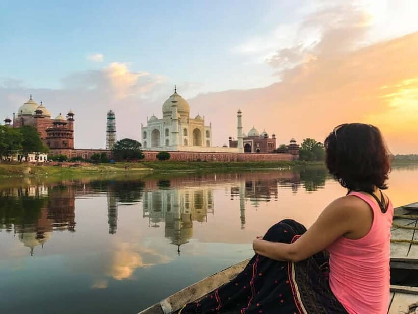 Taj Mahal Back View Yamuna Boat Ride Tour - Getting to the river: pickup, private AC car, and a tight 4-hour day